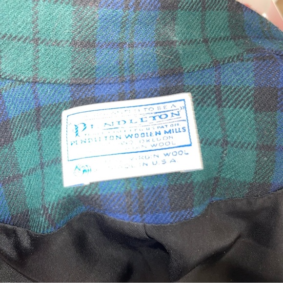 Pendleton Plaid Double-Breasted Blazer and Skirt Set - Picture 10 of 13